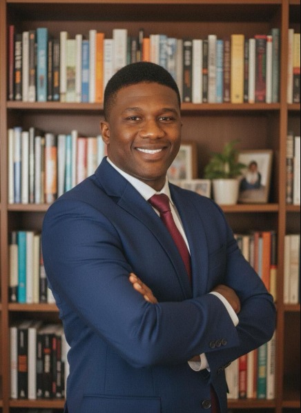 foto do advogado em escritório de advocacia